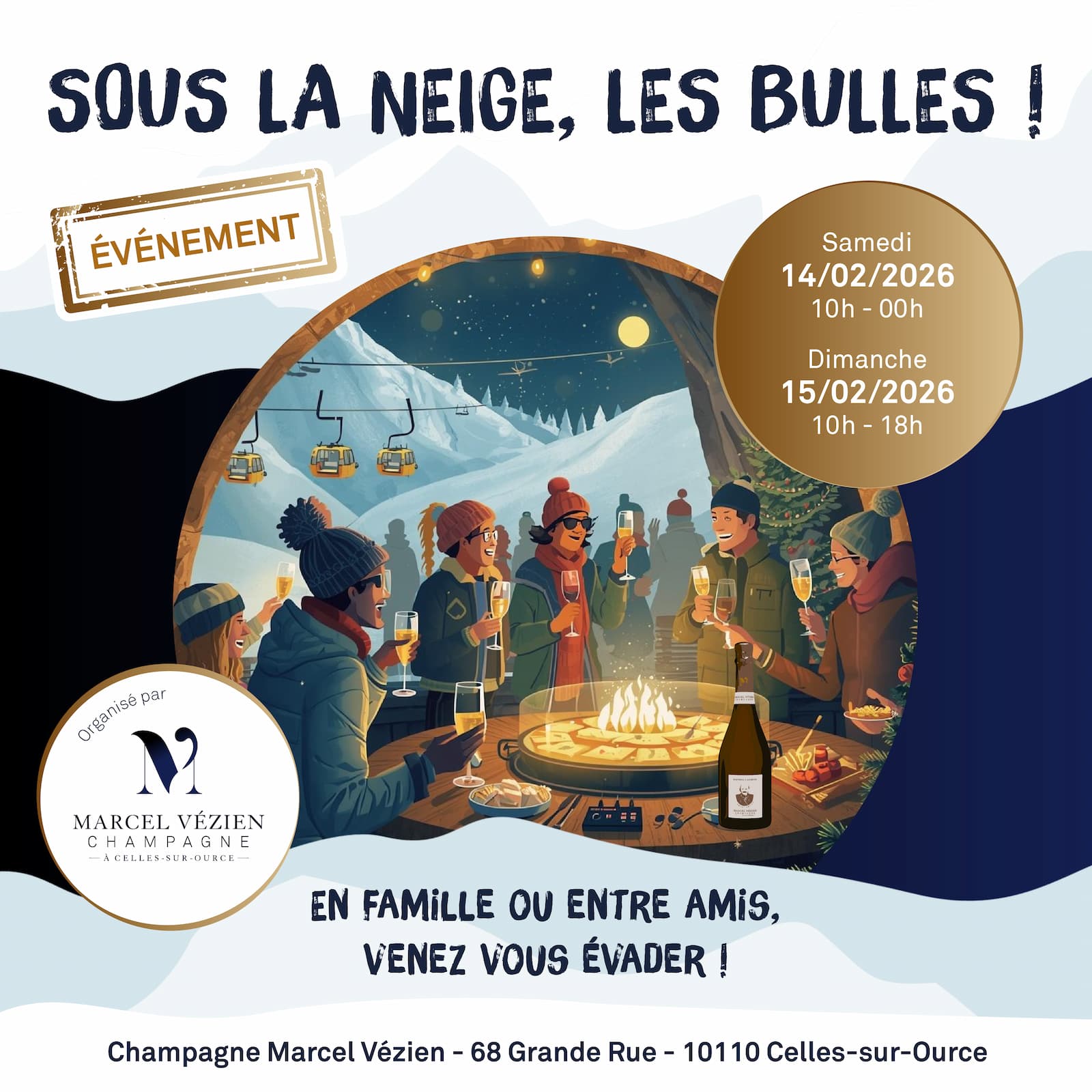 Sous la Neige les bulles Post